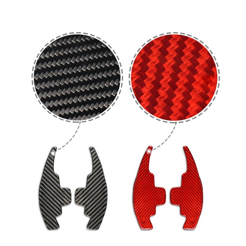 A28G-Car Steering Wheel Paddle Shift Extension Shifters Carbon Fiber Trim Sticker For Mercedes Benz A B C E S V G Class