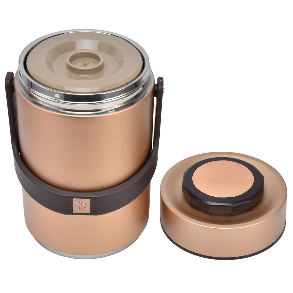 2.3L Vacuum Lunch Box 304 Stainless Steel 3 Layers Prevent Leakage Insulated Food Container for