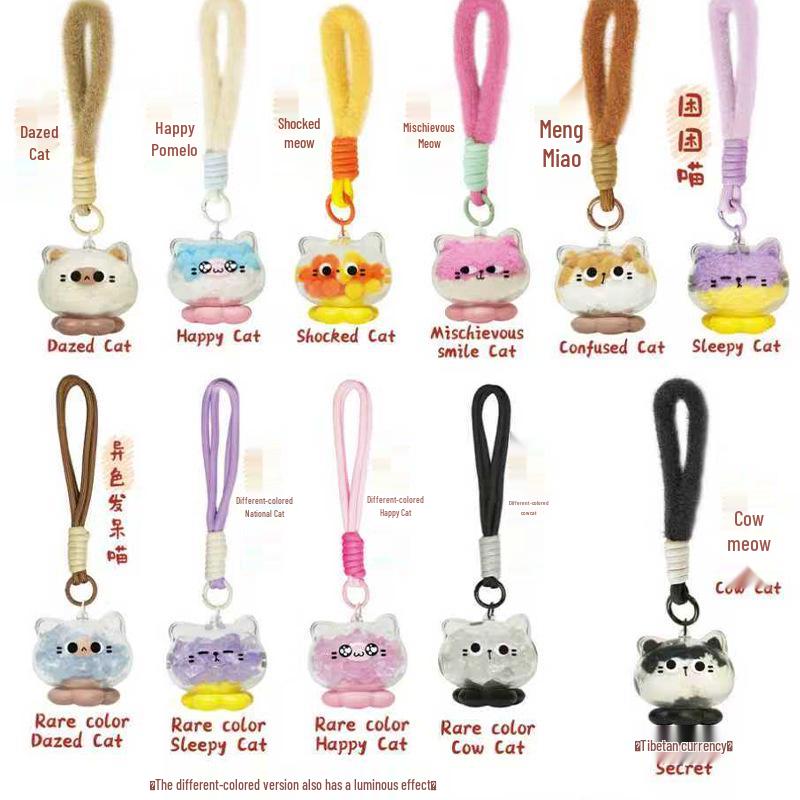 Chao Wan Super Stable Emotion Little Fairy Luo - Second Wave Flocked Blind Box Cute Desktop Decoration Ornament.