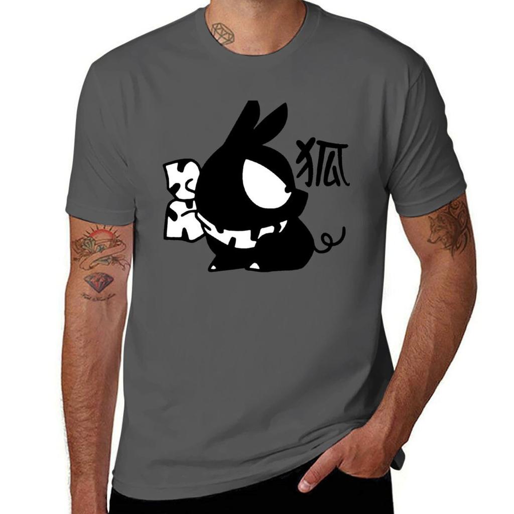Pchan Pig Kanji Ranma 12 TShirt Daily Wear Plain Short Sleeve Shirt