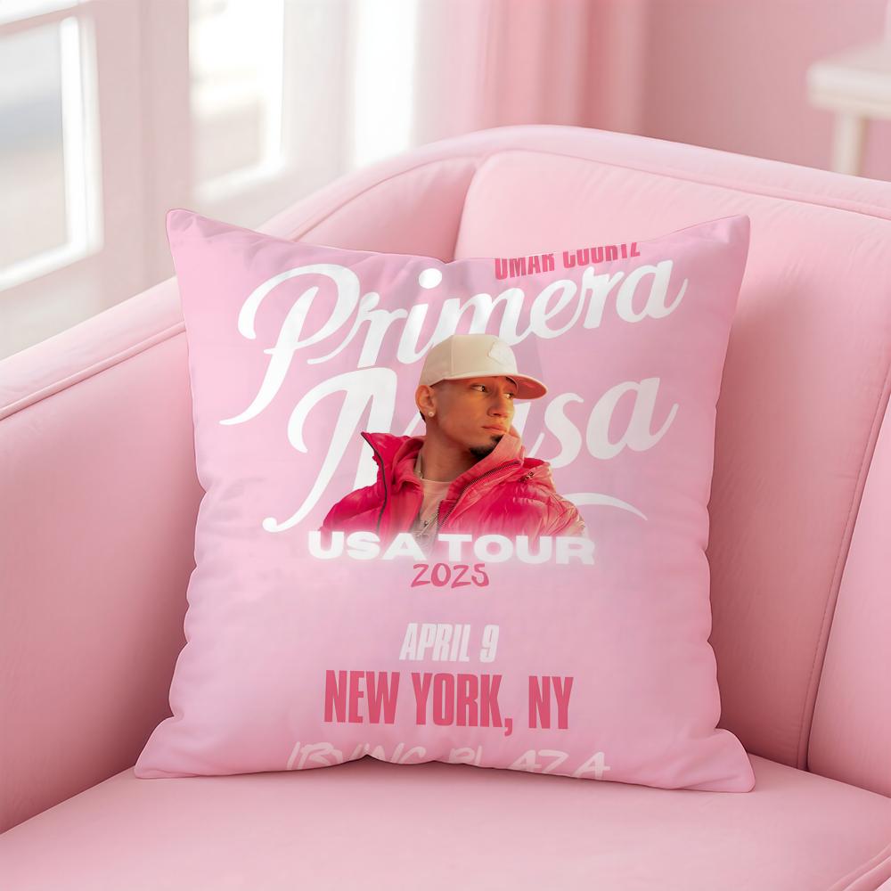 OOmar Courtz Album PRIMERA MUSA Cushion Cover Pillow Case Soft Friendly Fabric  Concealed Zipper