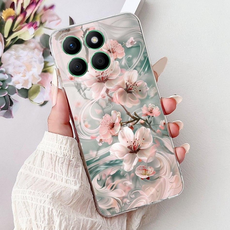 For Honor X8b Elegant Floral Butterfly Phone Case For HonorX8b X 8B 4G LLY-LX1 LLY-LX2 LLY-LX3 Soft Silicone TPU Cases