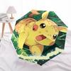 Fantasia Pikachu, ombrello pieghevole automatico, design portatile e pieghevole, 8 stecche, un regalo di Natale o di compleanno.