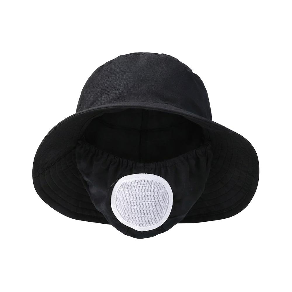 New With Mask Agricultural Work Hat Wide Brim Protect Neck Anti-uv Fisherman Hat Dust Mask Hat Tea Picking Cap Unisex
