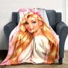 1pc Barbie Flannel Blanket Soft Warm Throw for Home, Office, Travel, All-Season Cozy Bedding GiftL1197