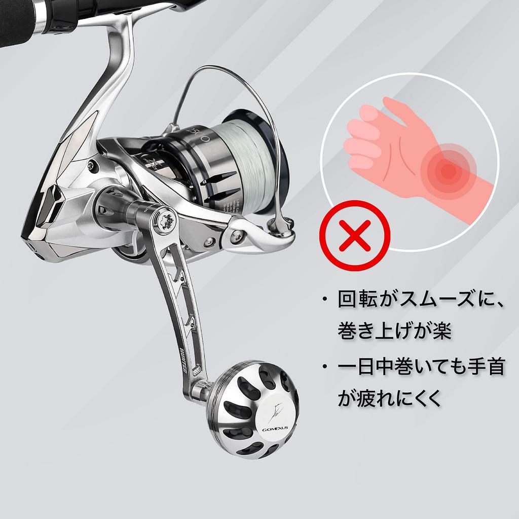 GOMEXUS Shimano single handle spinning handle 21 NASKY handle Stradic handle hunter 68mm