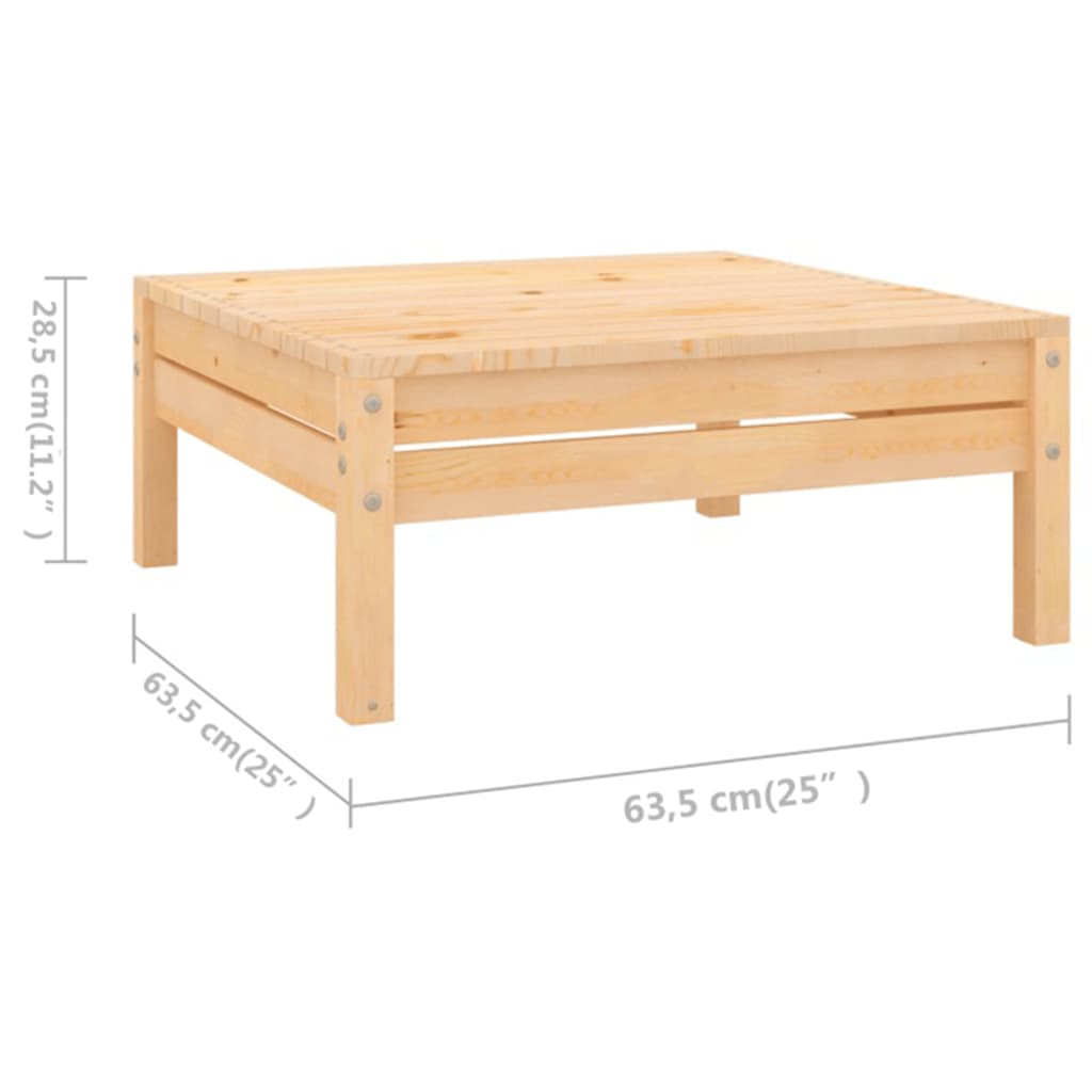 Vidaxl 5-Cz. Garden Lounge Set, Solid Pine Wood