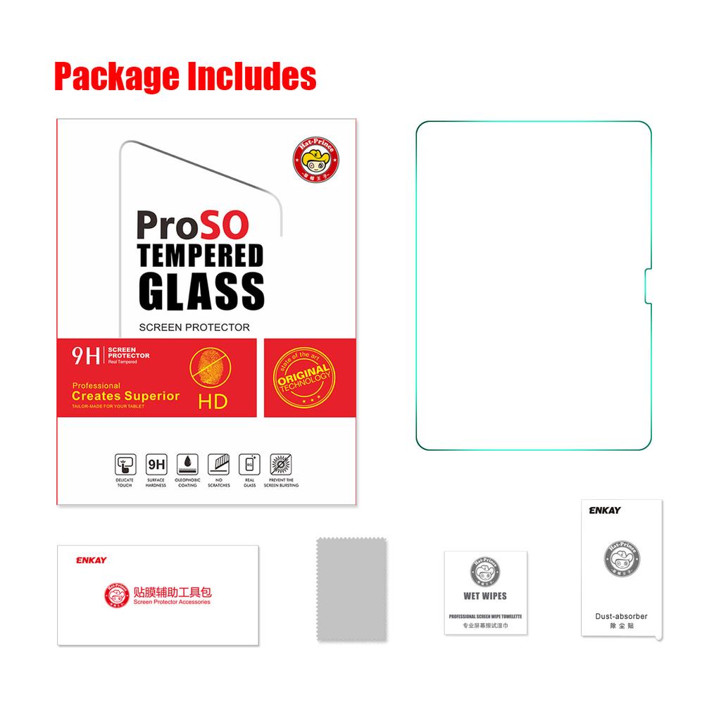 For Xiaomi Pad 7 Ultra Screen Protector ENKAY HAT PRINCE 9H 2.5D 0.33mm High Aluminium-silicon Glass Film