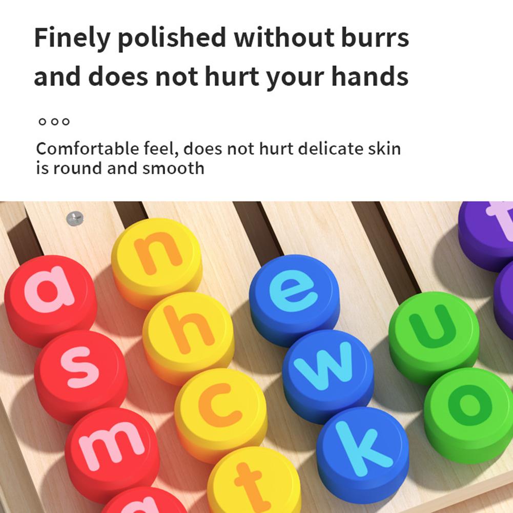 Wooden Word Spelling Games With Word Flash Card Montessori Educational Learning Toys Present For Preschool Kindergarten