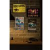 Tinplate Style Garage American Plate Sign Simple Garage Metal Plate American Vintage Style Wall Decoration Retro Goods Decoration Metal Goods Wall