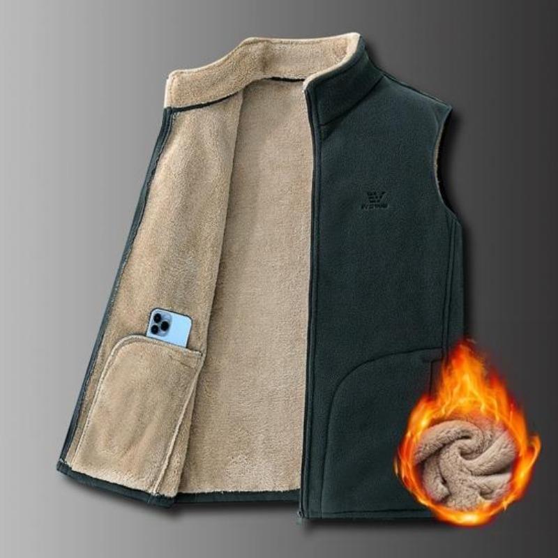 Men Warm Waistcoat  Vest Men's  Sleeveless Coat Men Winter Vest