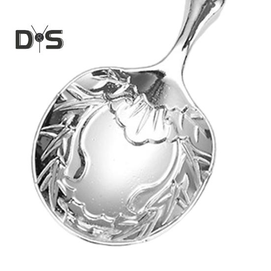 Coffee Spoon Carved Teaspoon Vintage European Palace Design Tableware Dessert Spoons for Kitchen Dining Bar Milk Tea Shops Cocktail Mixing