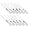 12pcs Facial Mask Brush Soft Silicone Comfortable Handle Mud Mask Cream Applicator Spatula White