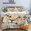 Cougar Pattern Bedding Home Decoration Birthday Gift (1 * duvet cover + 2 * pillowcase, without core)