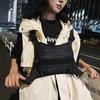 Multifunction Adjustable Reflective Cargo Vest Bag Unisex Tactical Techwear Hip Hop Chest Bag Outdoor Casual Sport Mini Backpack