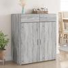 VidaXL Buffet Sonoma Grey 80x42.5x93 Cm Engineered Wood, Cabinet, Sideboard, Storage Cabinet, Cupboard, 3281474