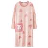 Rosa Große Größe Herbst und Winter Langarm Niedlicher Pyjama Kawaii Pyjama Weicher Pyjama Mädchen Pyjama Bequem