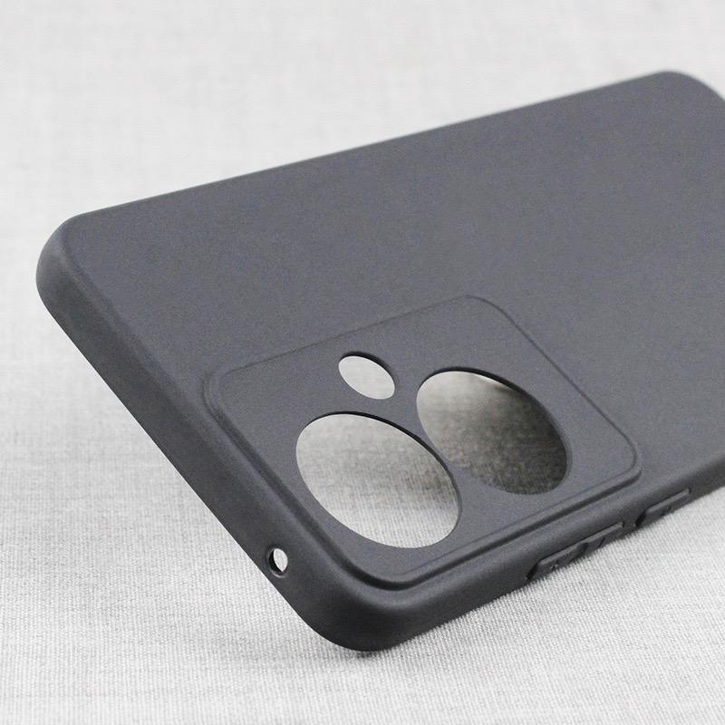 

For Oppo Reno11 F 5G Case Precise Cutouts Drop-resistant TPU Phone Cover Black