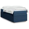 VidaXL Slatted Bed Base with Mattress Blue 90x190 Cm Fabric 3285538