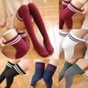 Sexy Striped Stockings Female Thigh High Over The Knee Socks 2026 New Fashion Women's Cotton Warmers Long Stockings For Girls