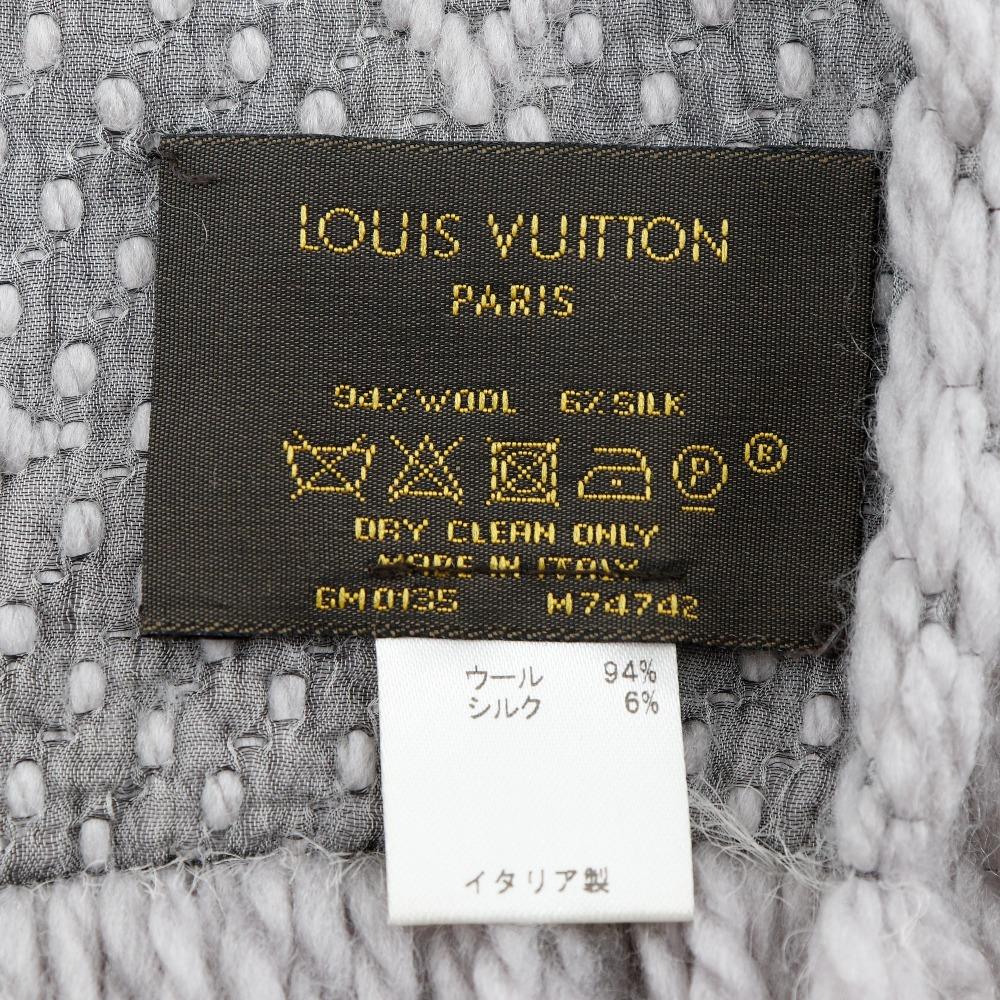 Louis Vuitton Escharp Logomania Muffler Scarf M74742 Wool Unisex Used