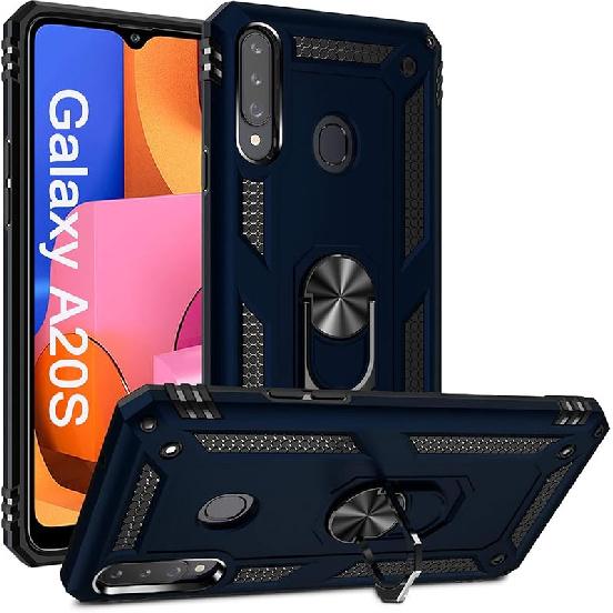 ADDIT A20s Case, Samsung Galaxy A20s Case Military Grade Protective Samsung A20s Cases Cover with Ring Car Mount Kickstand for Samsung Galaxy A20s -