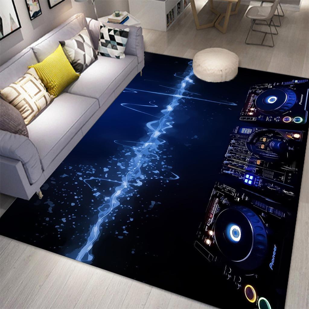 3D Music Carpet 3D Printing Carpets for Living Room Bedroom Decor Carpet Flannel Home Floor Mat Music Area Rugs