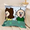 Anime Bangbang and Yuzhi Cushion Cover Silky Short Plush DoubleSided Printed Pillow Case for Sofa All Seasons Home Decor Gift