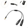 Dmx Stage Light Cable Cb-dmx-acp-1/2 Locking Adapter Connector 30cm 3.5mm to 2