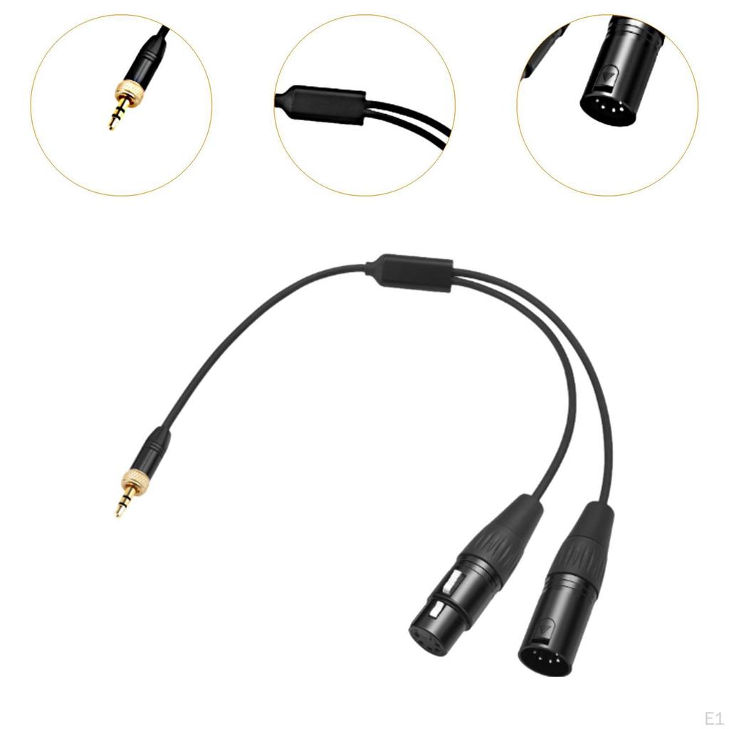 Dmx Stage Light Cable Cb-dmx-acp-1/2 Locking Adapter Connector 30cm 3.5mm to 2
