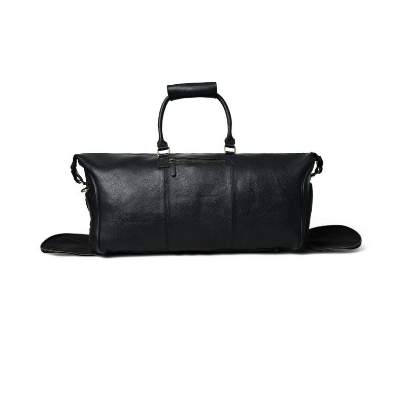 Leather Duffel Bag|Handmade Leather Bag|Leather Travel Bag for Men|Valentines Gift for Husband|Leather Weekender Bag, Holdall