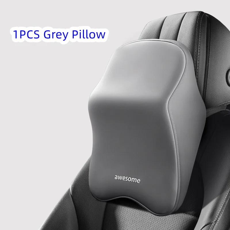 Car Lumbar Back Support Headrest Neck Pillow Memory Foam Lumbar Pillow Universal Soft Neck Pillows Cushion Car Supplies