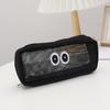 Ins Big Eyes Mesh Pencil Case Cartoon Makeup Pouch Pen Pouch  Office School Organizer