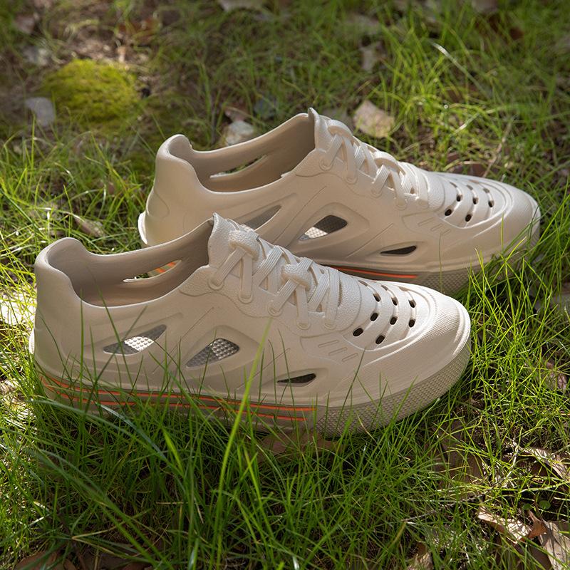 

Мужская обувь Hole Shoes Летняя уличная обувь Hollow Beach Shoes Дышащая спортивная обувь Обувь для пар 36-37 хаки