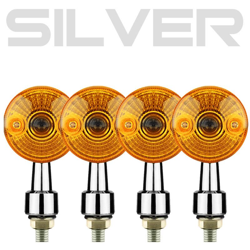 4pcs Motorcycle Indicator Signal Lights Motorcycle Turn Signal Blinker Light Lamp Flash Motorcycle Accessories for Honda Yamaha