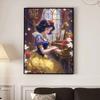 5D Diy Diamond Painting Snow White Playing The Piano Full Drill Rhinestones Mosaic Embroidery Handmade Products Home Decor Gift