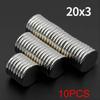 20x3mm Powerful Neodymium Magnet N35 NdfeB Permanent Magnetic imanes Round Super Strong Fridge Magnets DIY