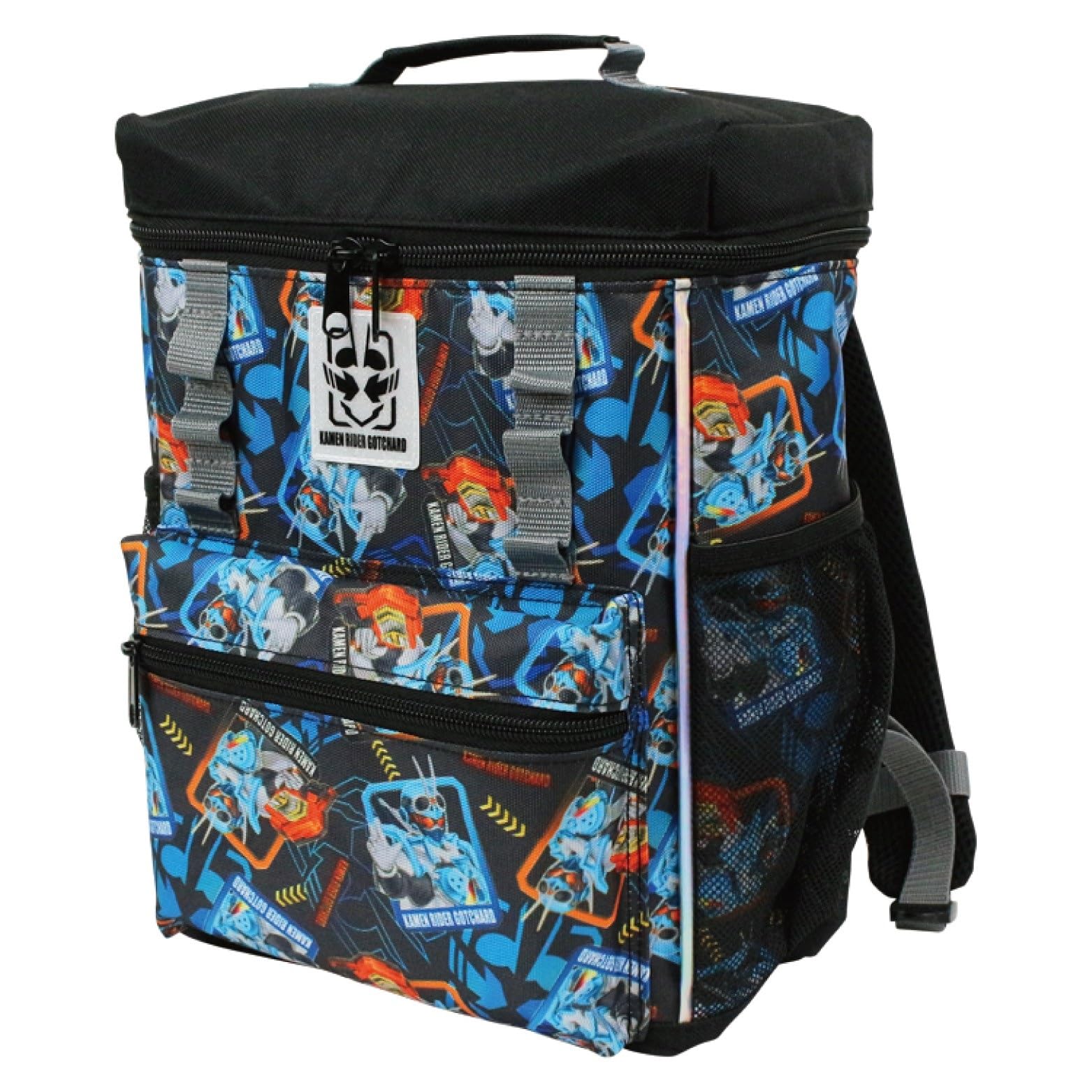 

KoohaCreate Square Backpack Kamen Rider Elementary Field Character Goods [119206] Kindergarten, School, Trip, чорний