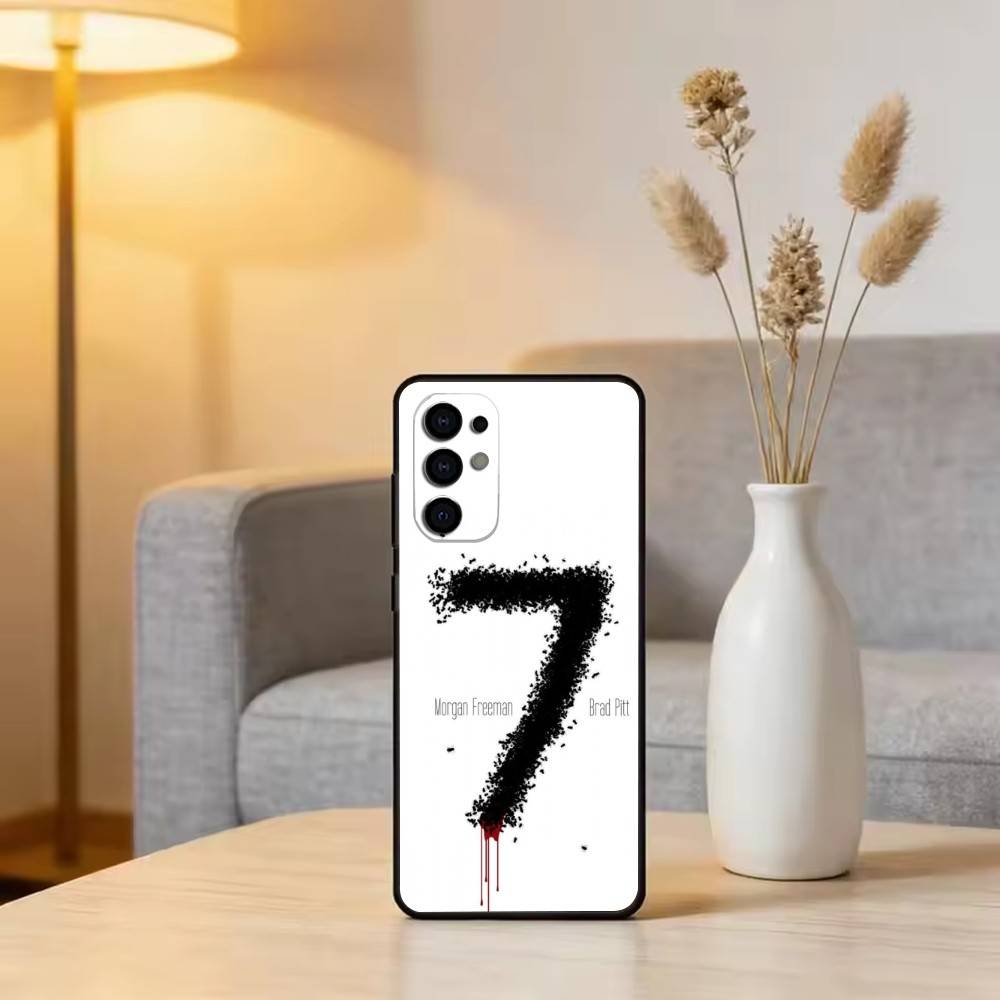 S-Seven Phone Case For Samsung S25,S24,S21,S22,S23,S30,Ultra,S20,Plus,Fe,Soft Silicone Black Cover
