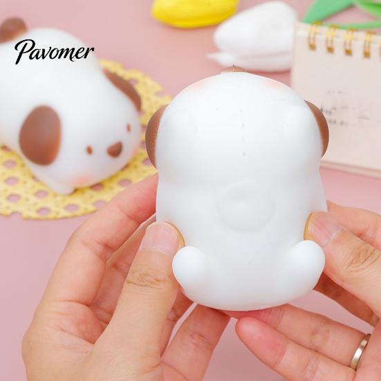 Tactile Fidget Toys Animal Stress Relief Squeeze Toy, Slow Rising Pig Sensory Relieving Office Desk Soft Dog Toy for Kids Adults Compact