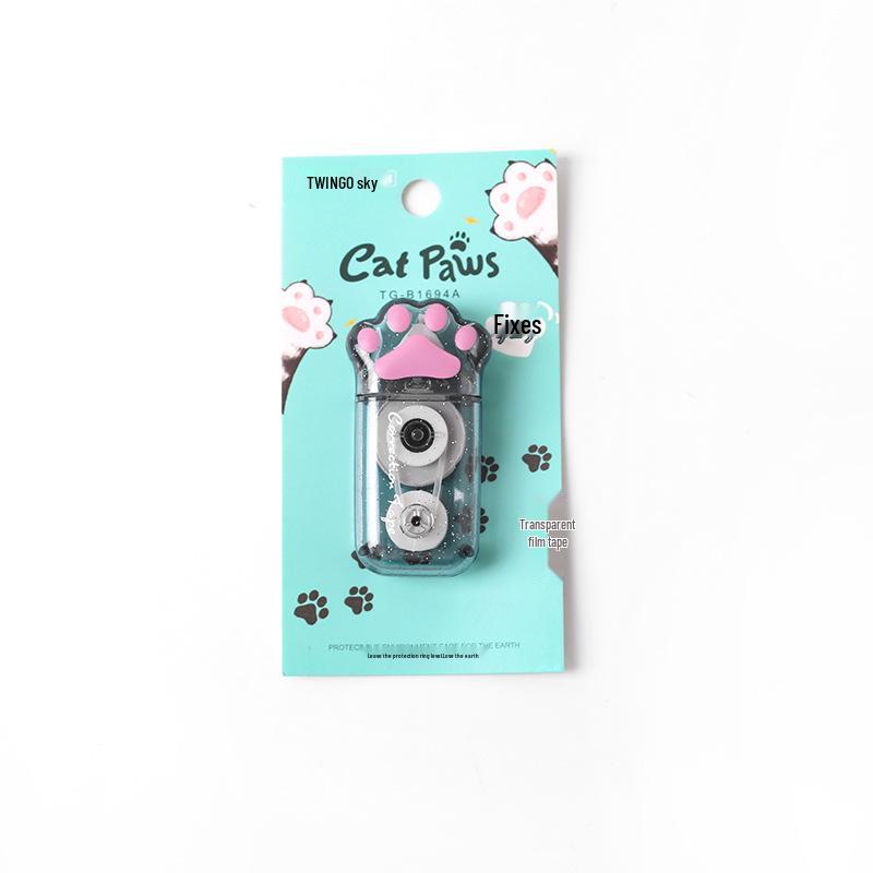 Sky High Portable Cat Paw Correction Tape, 6m Large Capacity, Transparent Design for Students. 6 meters