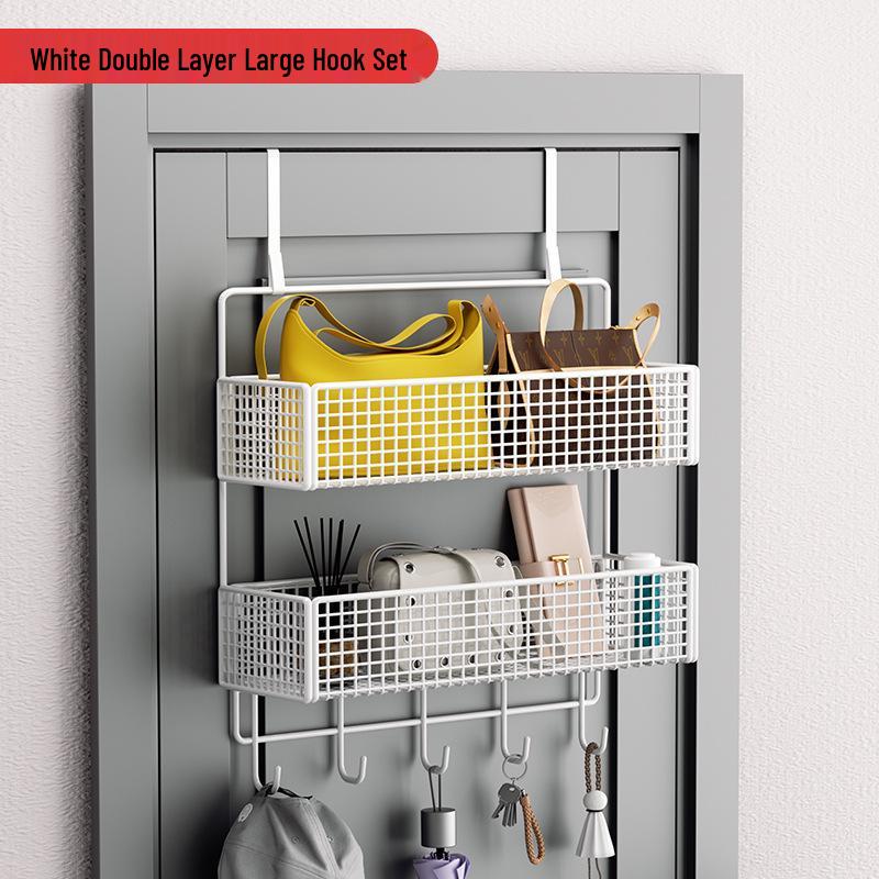 Wall-Mounted Entryway Storage Rack for Bedroom Doors