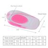 Soft Silicone Gel Insoles for Heel Spurs Pain Relief Foot Cushion Foot Massager Care Heel Cups Shoe Pad Height Insoles