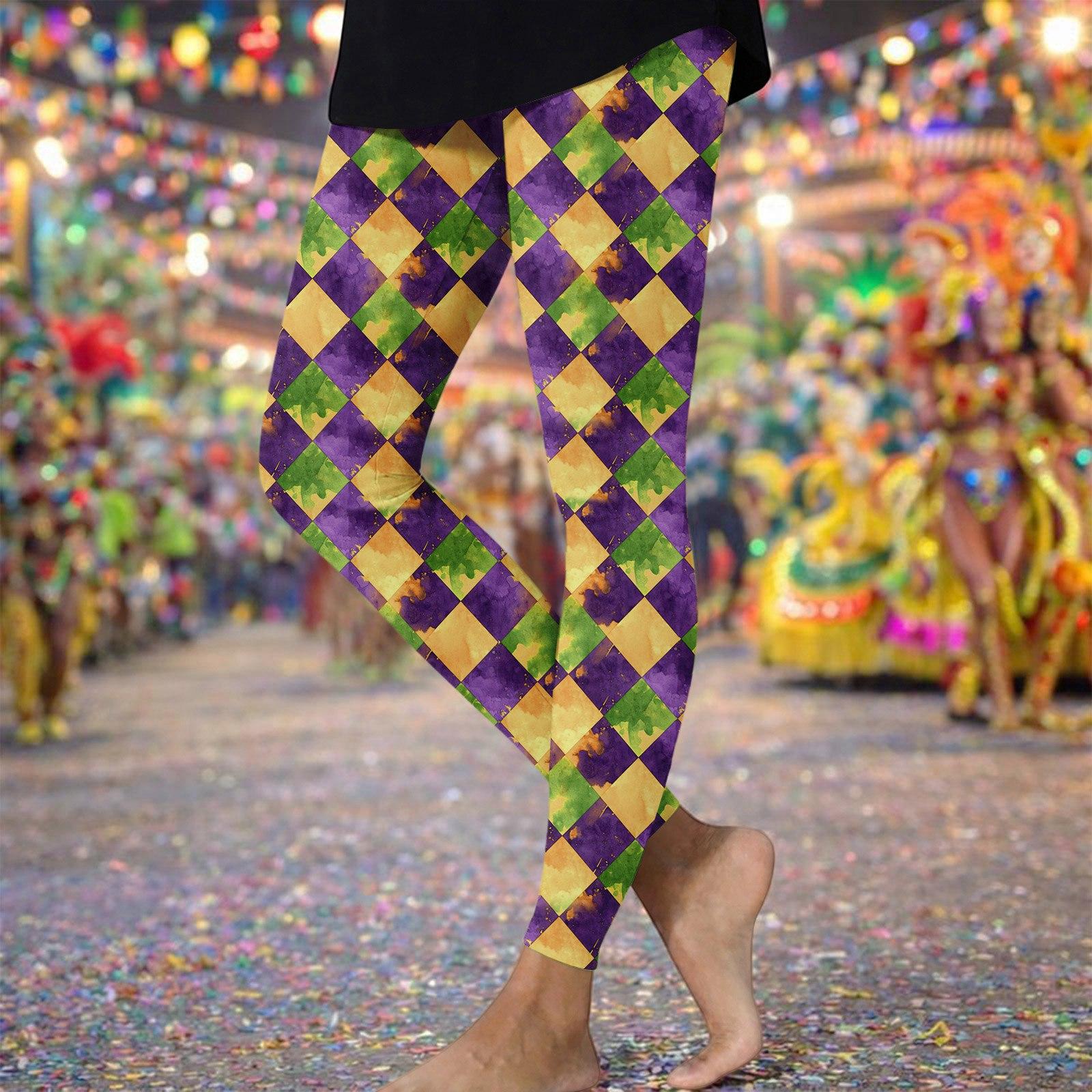 

Leggings For Women High Waisted Printed Soft Stretchy Workout Yoga Pants Gifts XL жовтий