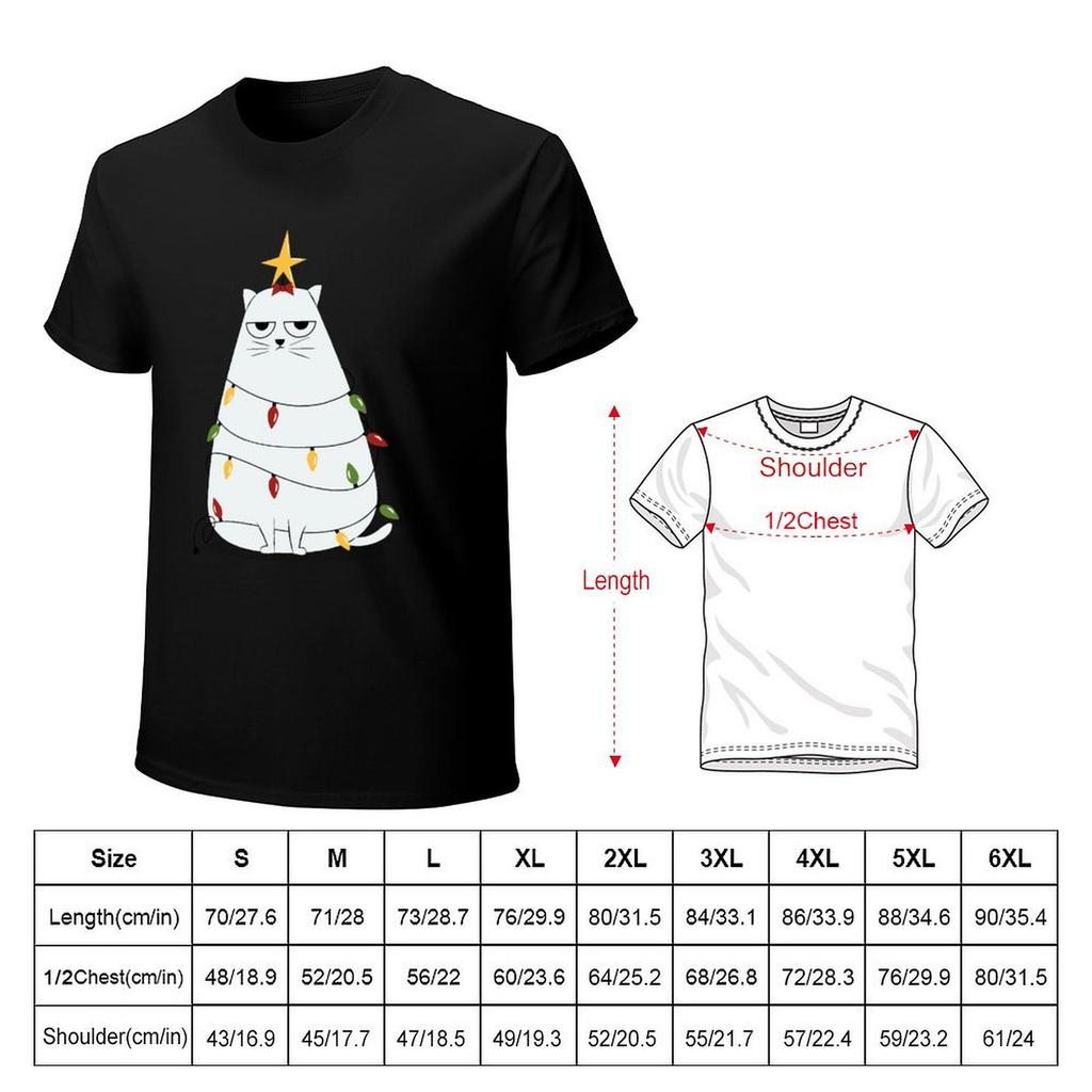 Grumpy Christmas Cat TShirt graphic t shirt vintage essential t shirt oversizeds fashion shirts mens graphic tshirts hip hop