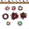 Christmas Candle Rings Wreath Inner Diameter 4" for Wedding Holiday Birthday Style A