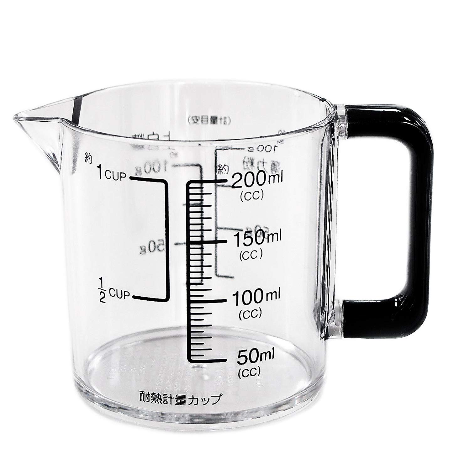 

Pearl Made in Measuring Dishwasher BLACKS 200ml Metal, Japan, Heat-Resistant Cup, Safe, C-8621, Black, чёрный