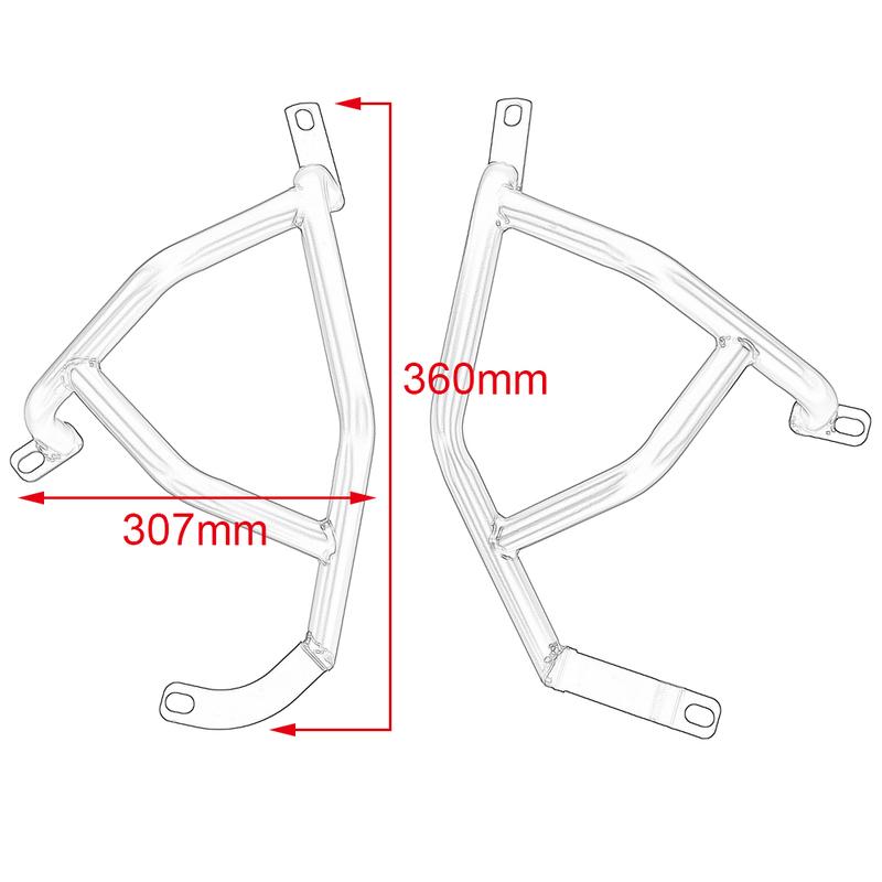 Motorcycle Bumper Frame Protection Highway Engine Guard Crash Bar For Kawasaki Z500 SE ABS 2025 Z400 Z250 2018-2024