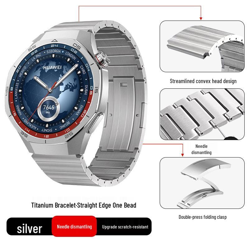 Titanium Alloy Strap for Huawei GT5/Pro GT4/Watch5/4/6 - Business Style Watch Band