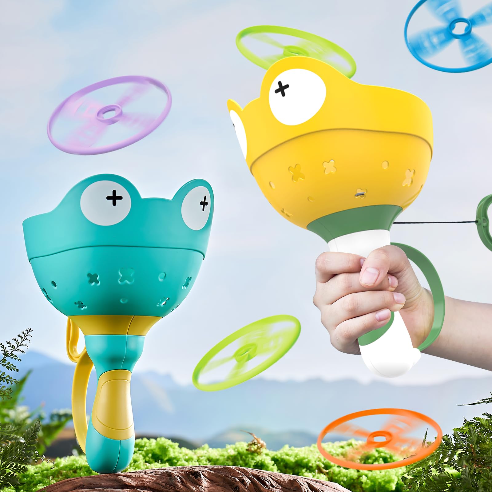 

MAVEKID Outdoor Play Flying Disc Toy for Flying Flying Toy for Elementary School Outdoor Park Indoor Family Popular Toy for Elementary School Ages